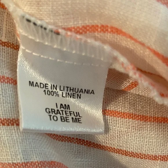 New Flax Striped Pink and White Shorts - Picture 5 of 6